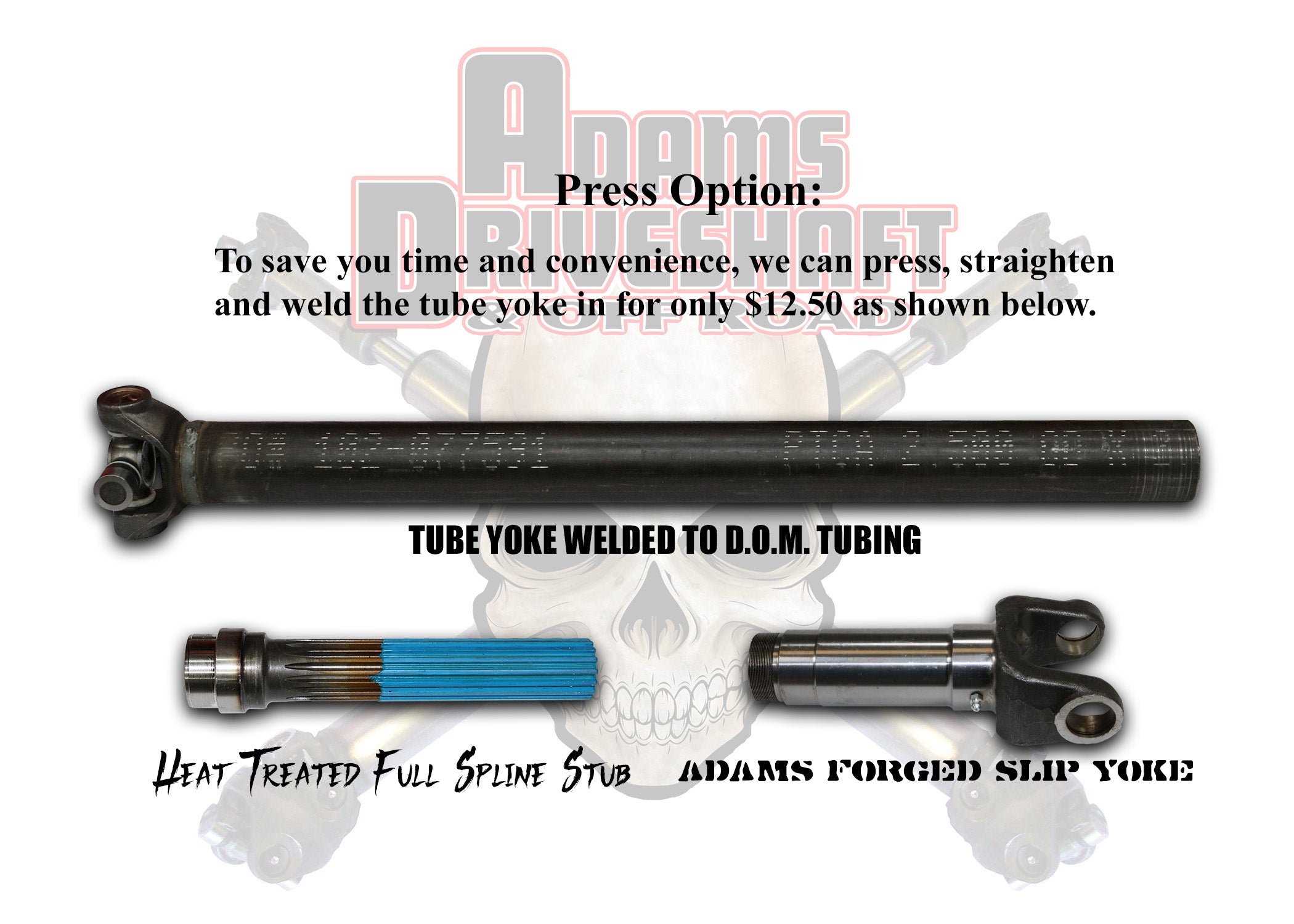 Adams Driveshaft's Build your Own - DIY - Offroad Buggy, Jeep Driveshaft, Etc. in 1350 Series